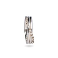 Ringe Rubinia Dame Filodellavita in Silber Diamante